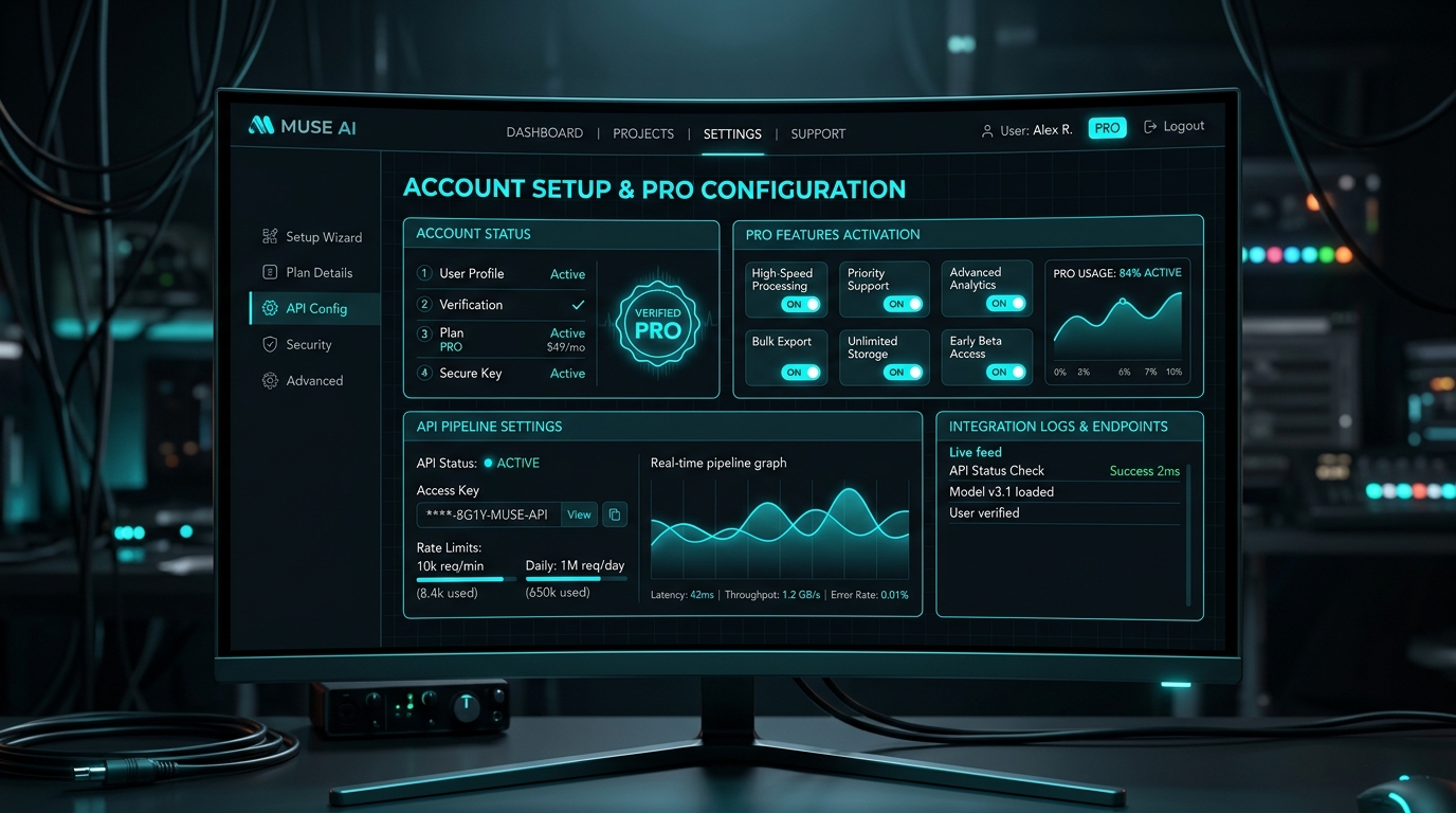 Tạo tài khoản Muse AI Pro